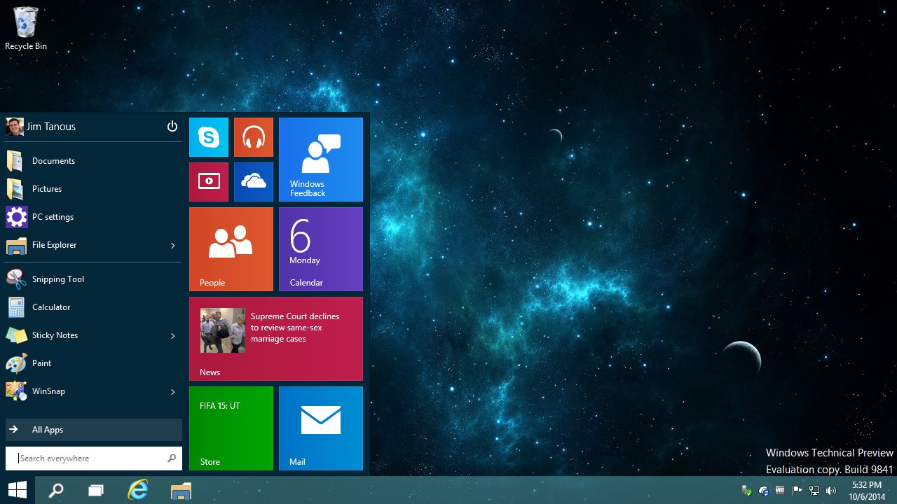 Windows 10 START